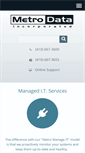 Mobile Screenshot of metro-data.com